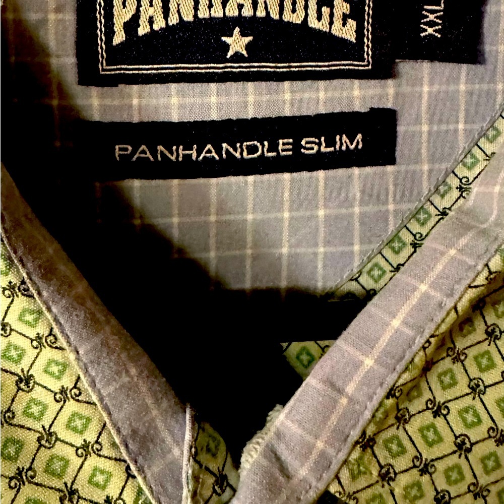 Men's Panhandle Slim Button Down Dress Shirt - Picture 2 of 3